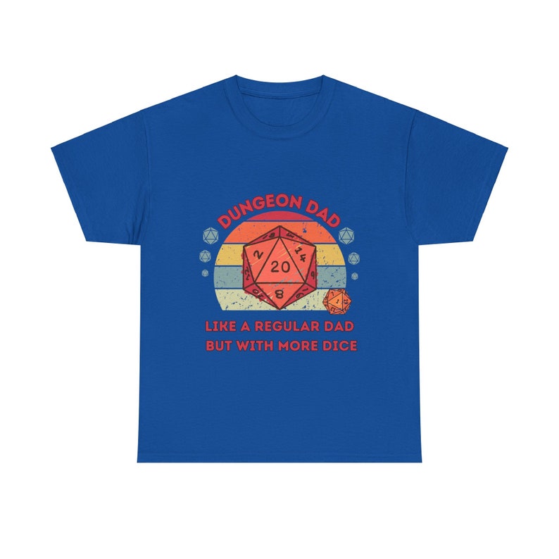 Dnd Shirt, Dungeon Dad , Like a Regular Dad, but with More Dice, Fathers Day Or Birthday Gift For DM or Dungeons and Dragons Player image 5