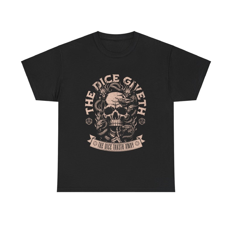 Dnd T Shirt Der Würfel Give und der Würfel Taketh Away, D20 Detail für Dungeons and Dragons Spieler, Geschenk für DM Spielleiter, Vatertag Bild 8