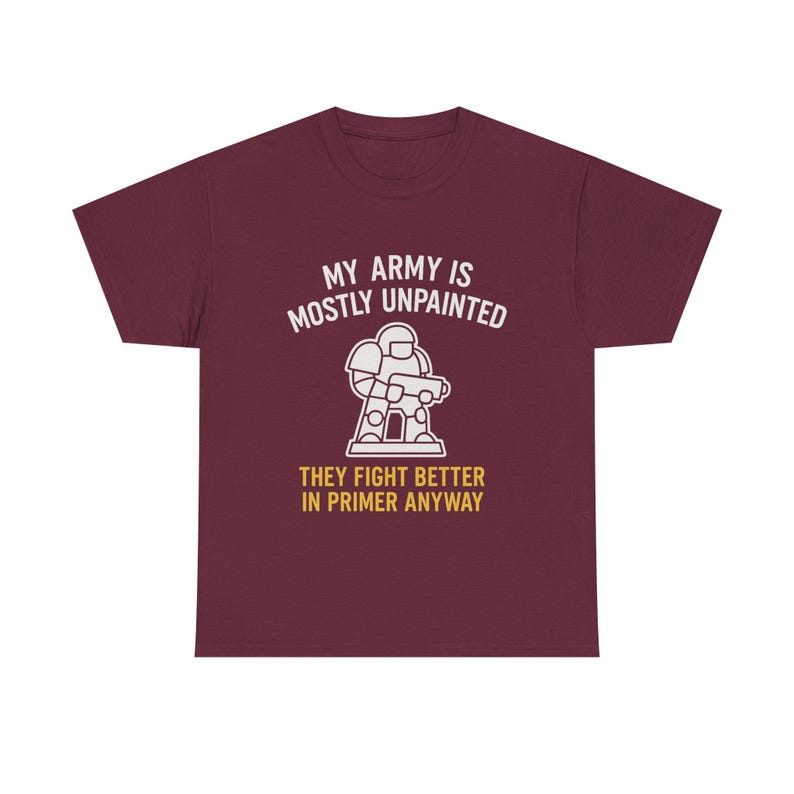 War Gamer T-shirt Min armé är mestadels omålad Perfekt present till Hammerheads, RPG-spelare och Plastic Crack-missbrukare bild 2