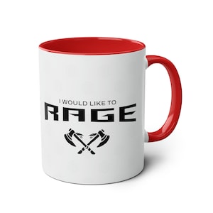 Dnd Mug Barbarian Rage For Dungeons Dragons Vox Crit Role, Critical Hit D20 gift Idea for DM