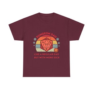 Dnd Shirt, Dungeon Dad , Like a Regular Dad, but with More Dice, Fathers Day Or Birthday Gift For DM or Dungeons and Dragons Player image 4
