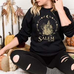 Salem Sweatshirt for All Hallows Eve |  Witch Gift Idea | Salem Witch Trial 1692 They Missed One | Historic Halloween Witch Shirt Samhain