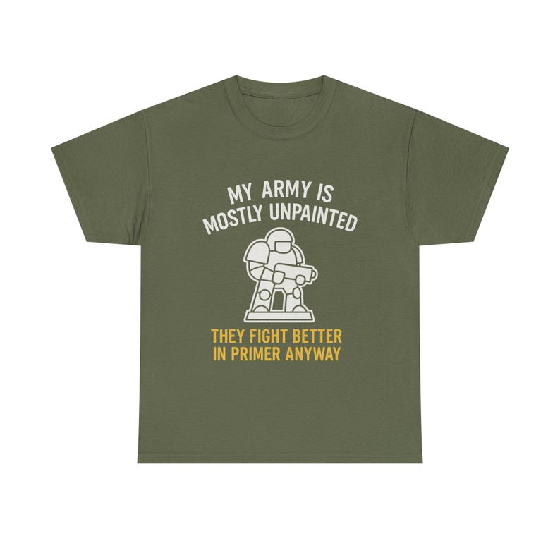 War Gamer T-shirt Min armé är mestadels omålad Perfekt present till Hammerheads, RPG-spelare och Plastic Crack-missbrukare bild 3