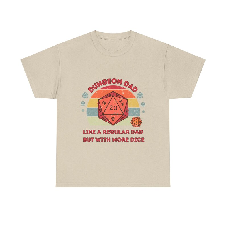 Dnd Shirt, Dungeon Dad , Like a Regular Dad, but with More Dice, Fathers Day Or Birthday Gift For DM or Dungeons and Dragons Player image 6