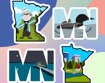 Adesivi a tema Minnesota