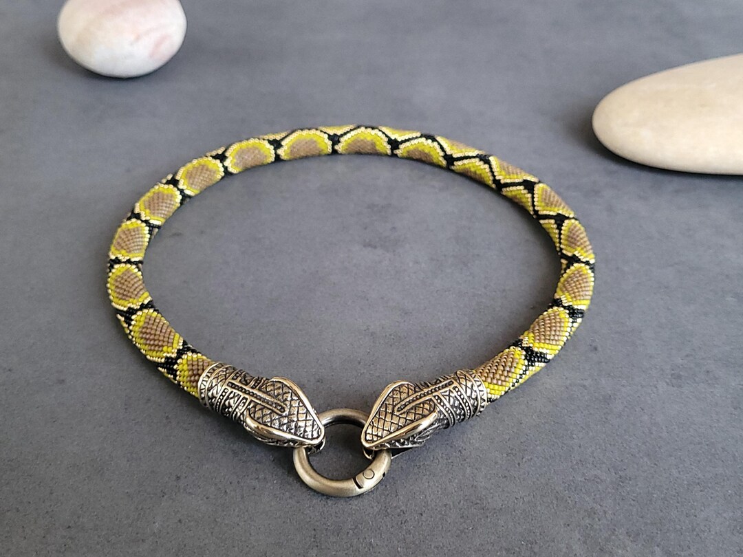 Snake Python Jewelry Tree Snake, Beaded Necklace, Snake Necklace, King Snake, Python ...