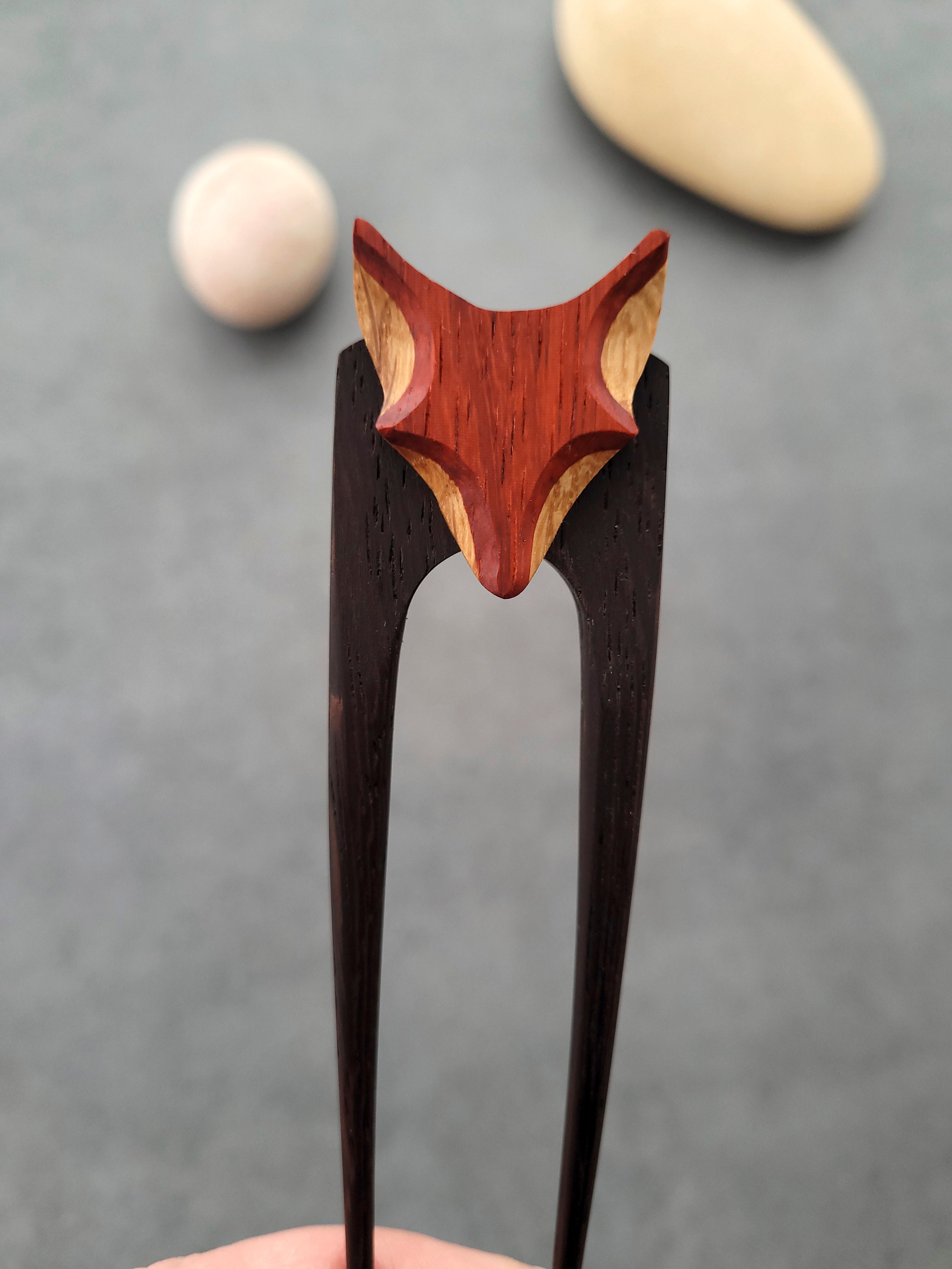 Wooden hair sale pin