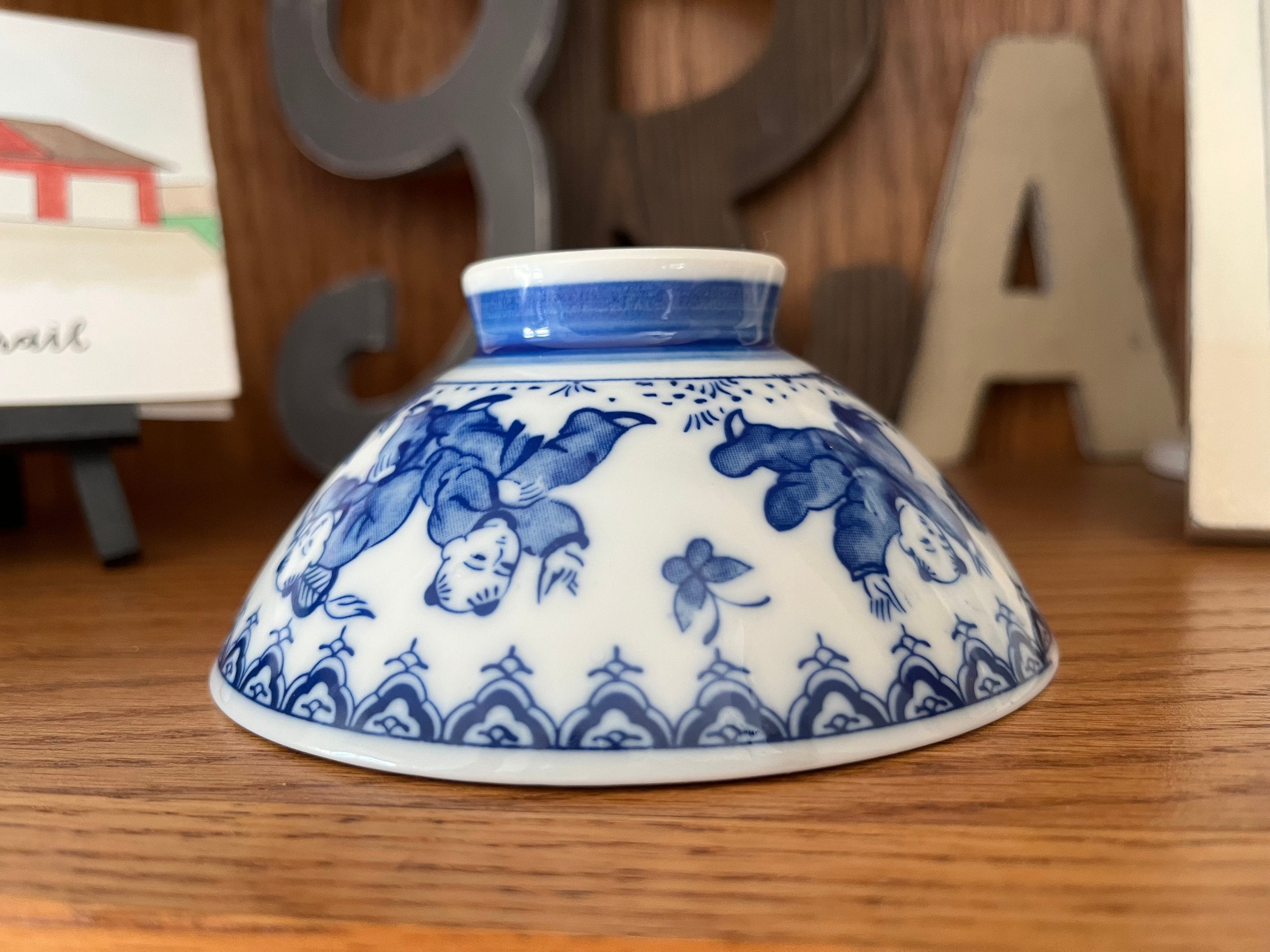 Vintage Japanese Porcelain Rice Bowls - Etsy