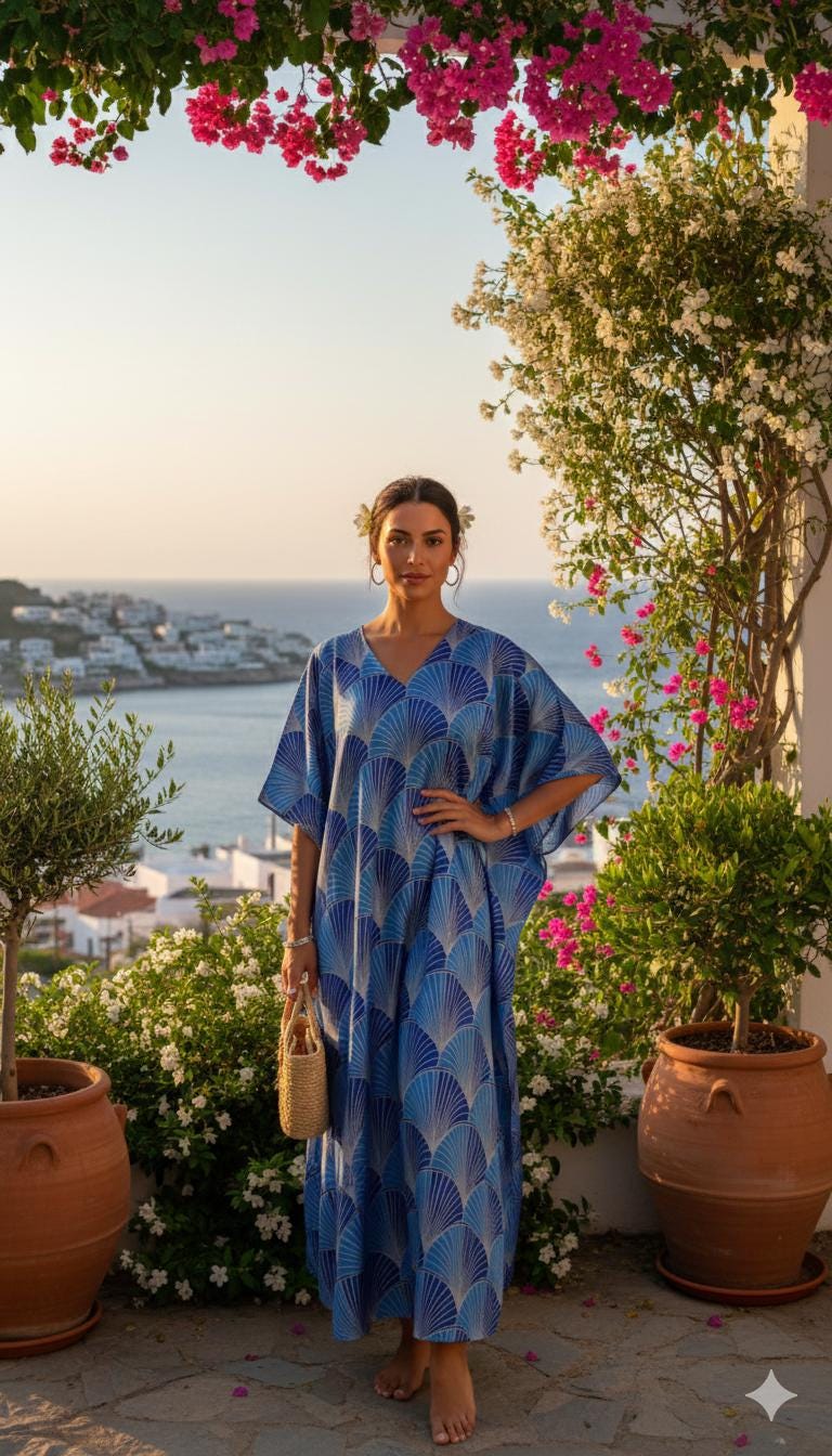 Maxi Kaftan - Etsy UK