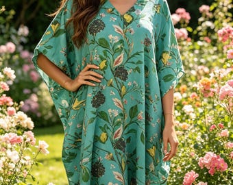 Boho-Kaftan-Maxikleid: Strandkleid im marokkanischen Stil