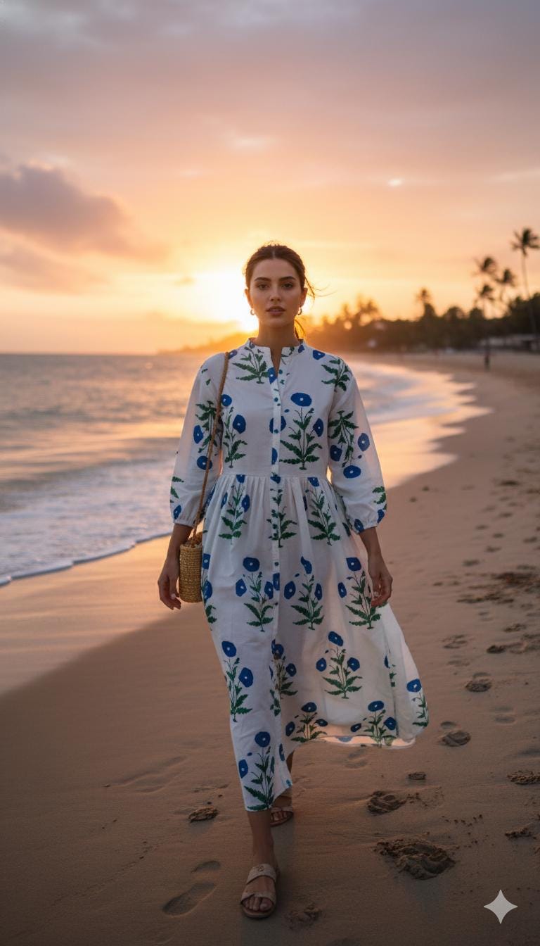 Organic Cotton Dress - Etsy UK