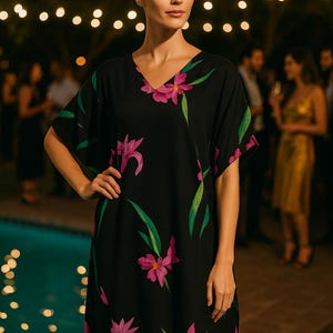Black Cocktail Dress, Evening Party Dress for Women