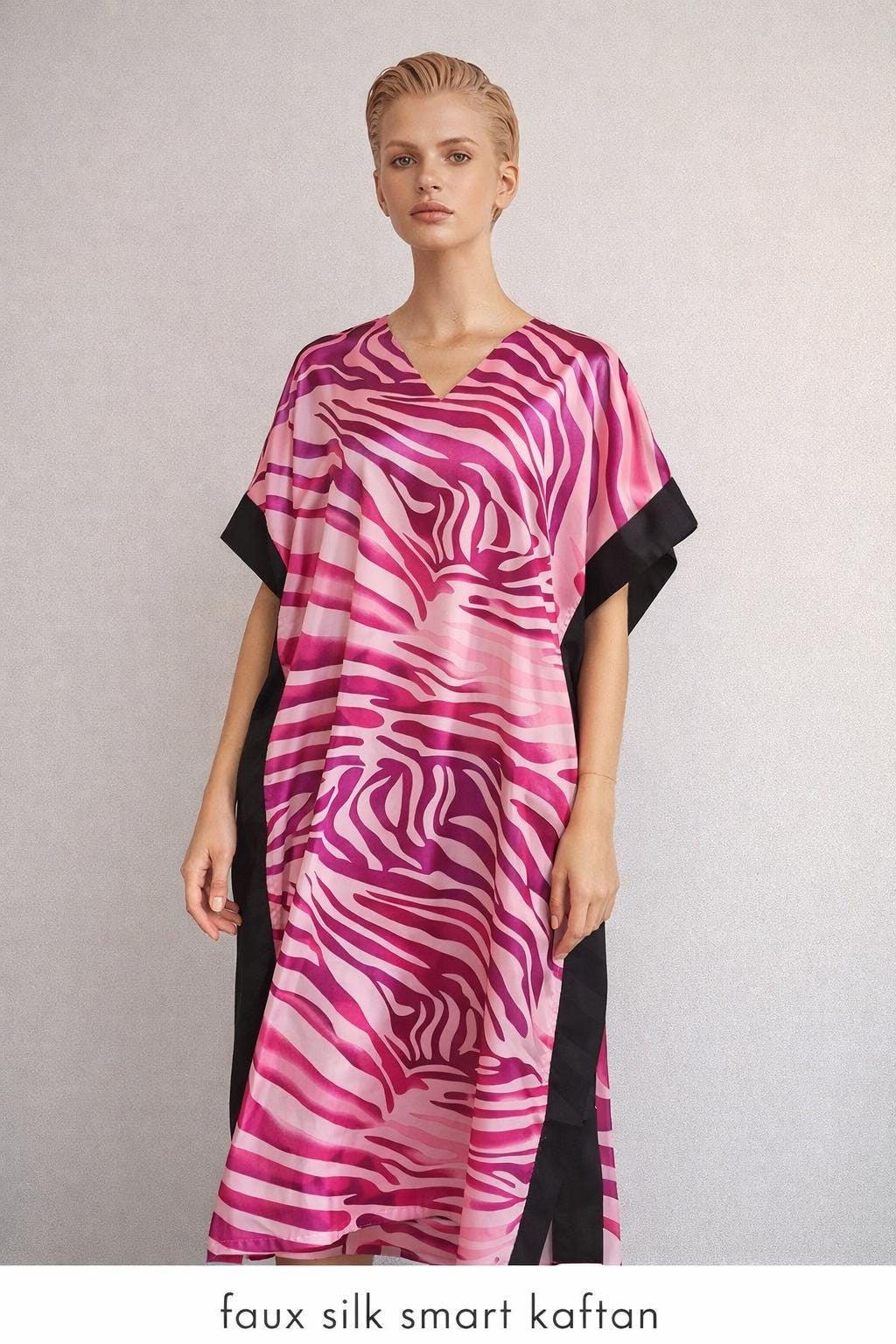 strapless open back dress Amina Maxi Dress - Zebra Chocolate