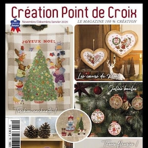 Magazine Création Point de Croix 109 Noël