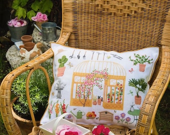 "Summer greenhouse" cushion cover + Cross Stitch Creation 113_greenhouse chart.