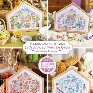 Magazine Calendrier 2025 " 12 grilles : Maison " Veronique Enginger
