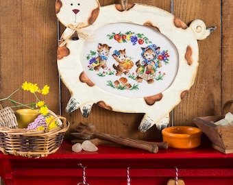 Cat Frame + Cross Stitch Creation 108_Cats Chart