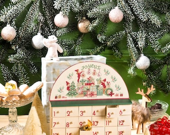 Advent Calendar with Drawers + Cross Stitch Creation 115