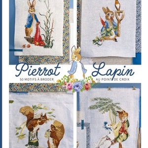 Pierrot-Lapin &quot;Beatrix Potter&quot; punto de cruz_2
