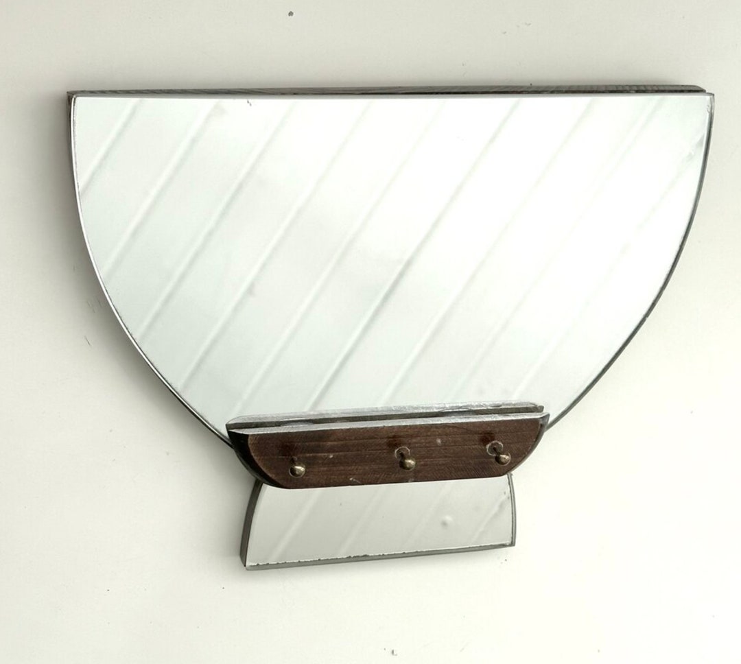 Vintage Wall Mirror With Mini Hooks / Entryway Mirror and Wall Etsy