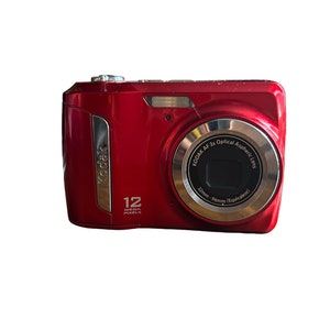 Kodak Easyshare C143 12 MP Digital Camera / Red Kodak Digicam With