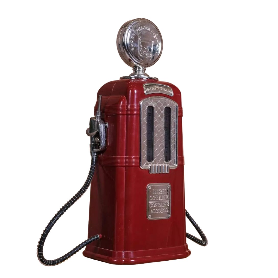 Industrial Style Decorative Metal Fuel Pump / Vintage RED Fuel Gas ...