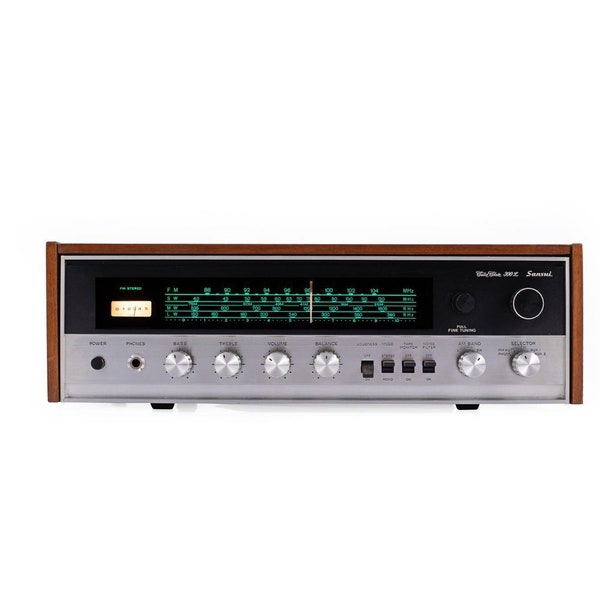 The Sansui Solid State 300L Receiver / Vintage Sansui Solid State 300L with FM AM Radio Stereo Receiver 1970s, Retro Radio Home Audio System