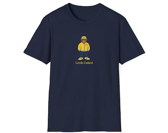 Leeds United Football Club Lässiges Bär Design T-Shirt, Fußball-Fan-T-Shirt, Sport-Team-Shirt, Fußball Geschenk, Unisex-Kleidung