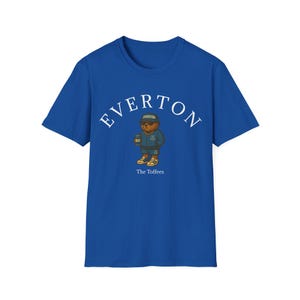 Everton Football Casual Graphic T-Shirt Featuring Everton retro Bear, Perfect for Sports Fans, Game Day Attire, Gift for Him, Holiday