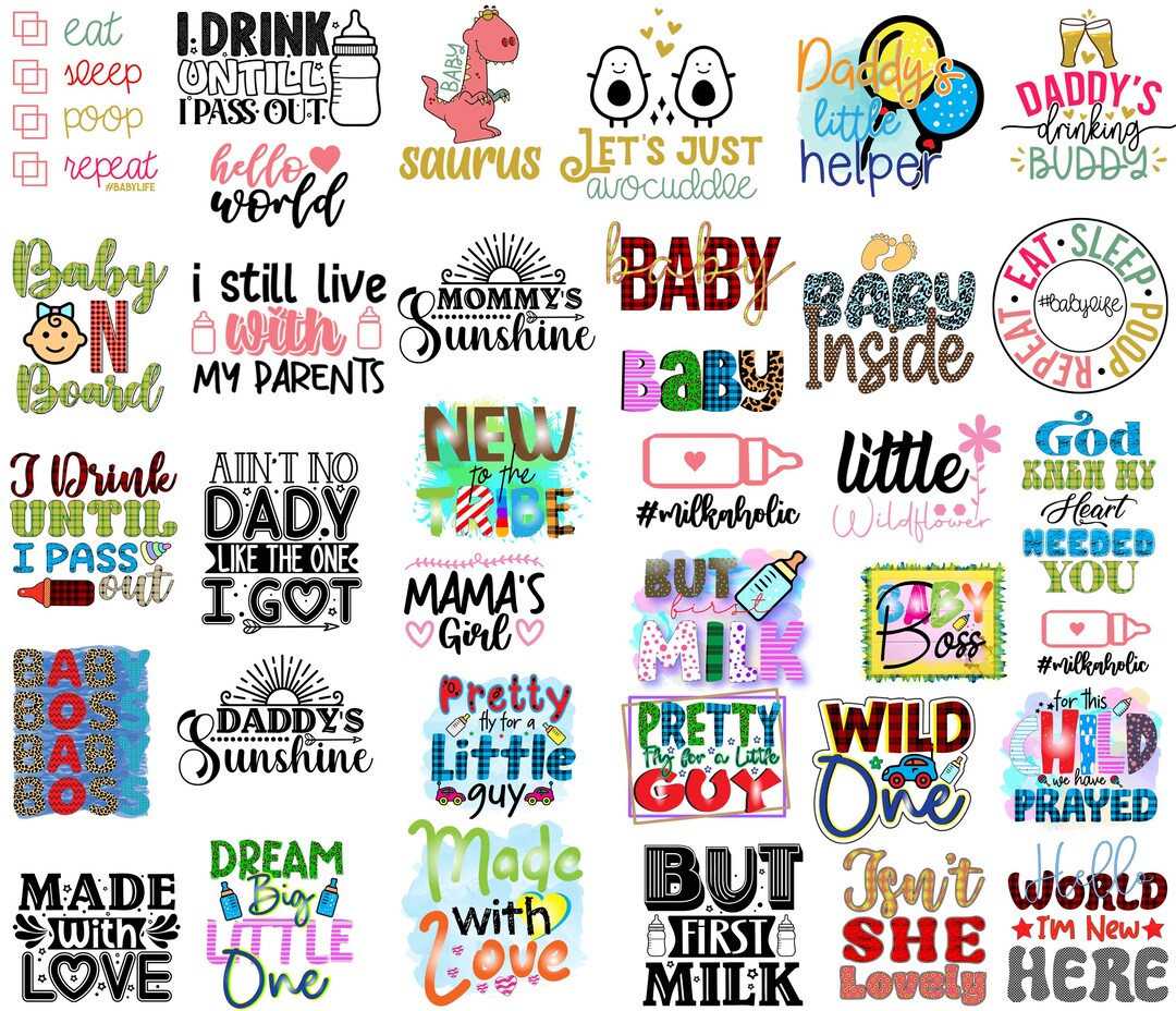 Baby Girl SVG PNG Bundle, Baby Sayings Svg, Baby Newborn Svg, Baby ...