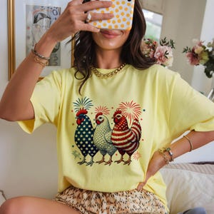 Patriotische USA Huhn Kokette PNG, Amerikanisch 4. Juli Png, lustiges Vaterländisch Png, Unabhängigkeitstag Png, amerikanisches Png, Geschenk des Huhnliebhabers