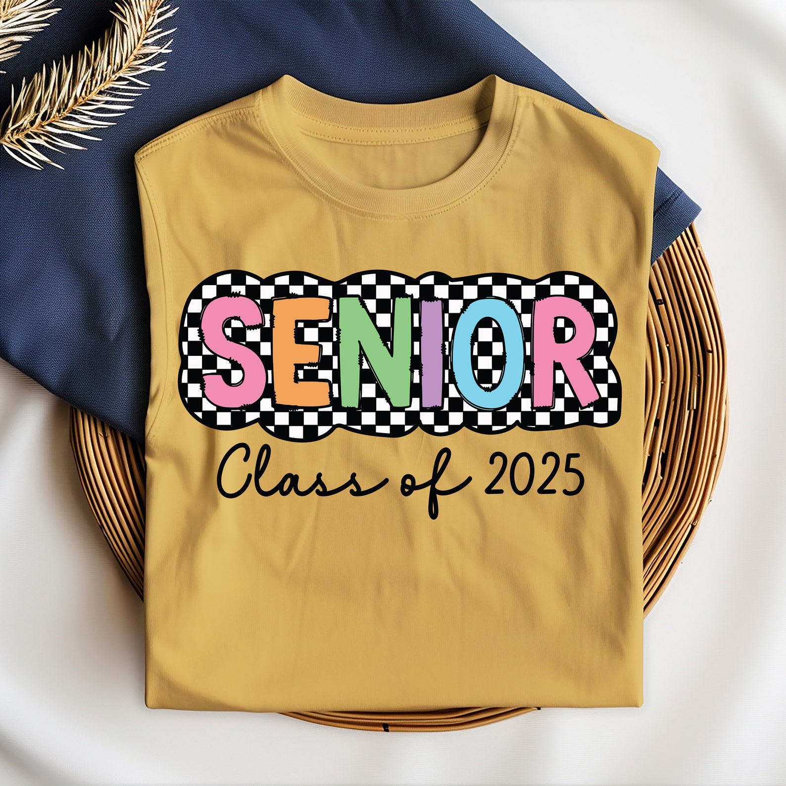 Senior 2025 PNG, Retro Graduation PNG, Sublimation Design, Digital