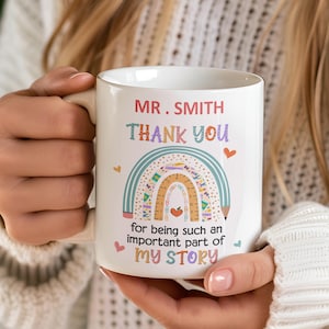 Thank You for Being Important, Teacher Mug, Wrap Around Mug Template 11oz & 15oz, Sublimation, High-Quality, Instant Digital Download