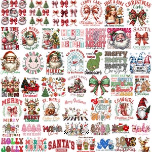 300+ Retro Weihnachts-Bundle Png, Frohe Weihnachten Png, Weihnachten Png, Western PNG, Weihnachtsmann PNG, Bundle Png, Sublimationsdesigns, PNG