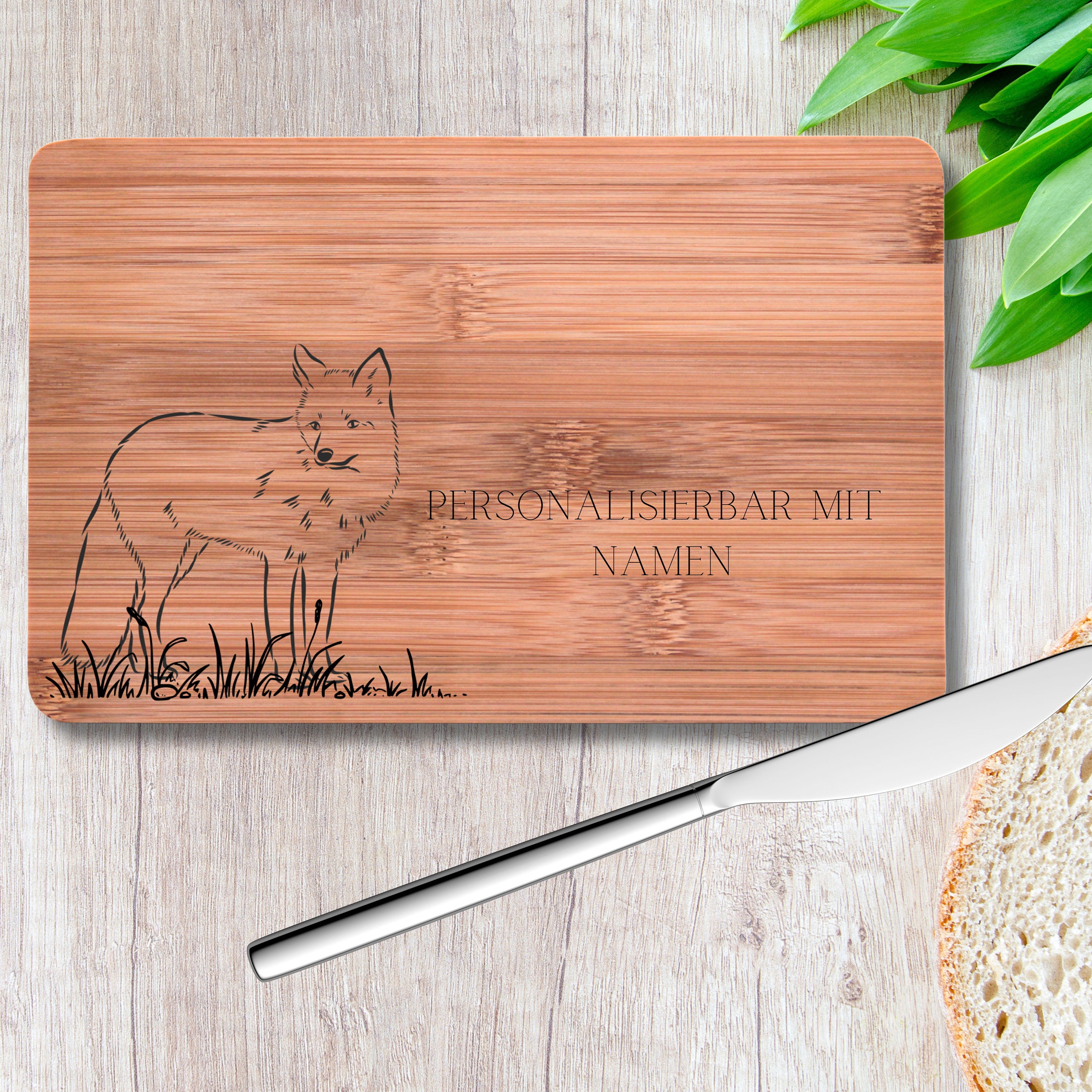 Fuchs bambus teller - Etsy.de