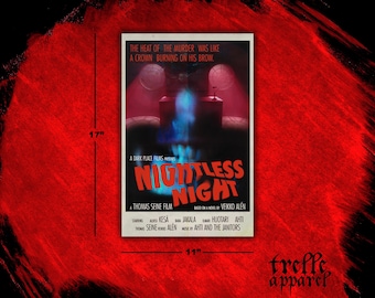 Nightless Night 11x17 Movie Poster Print, Alan Wake 2 Video Game