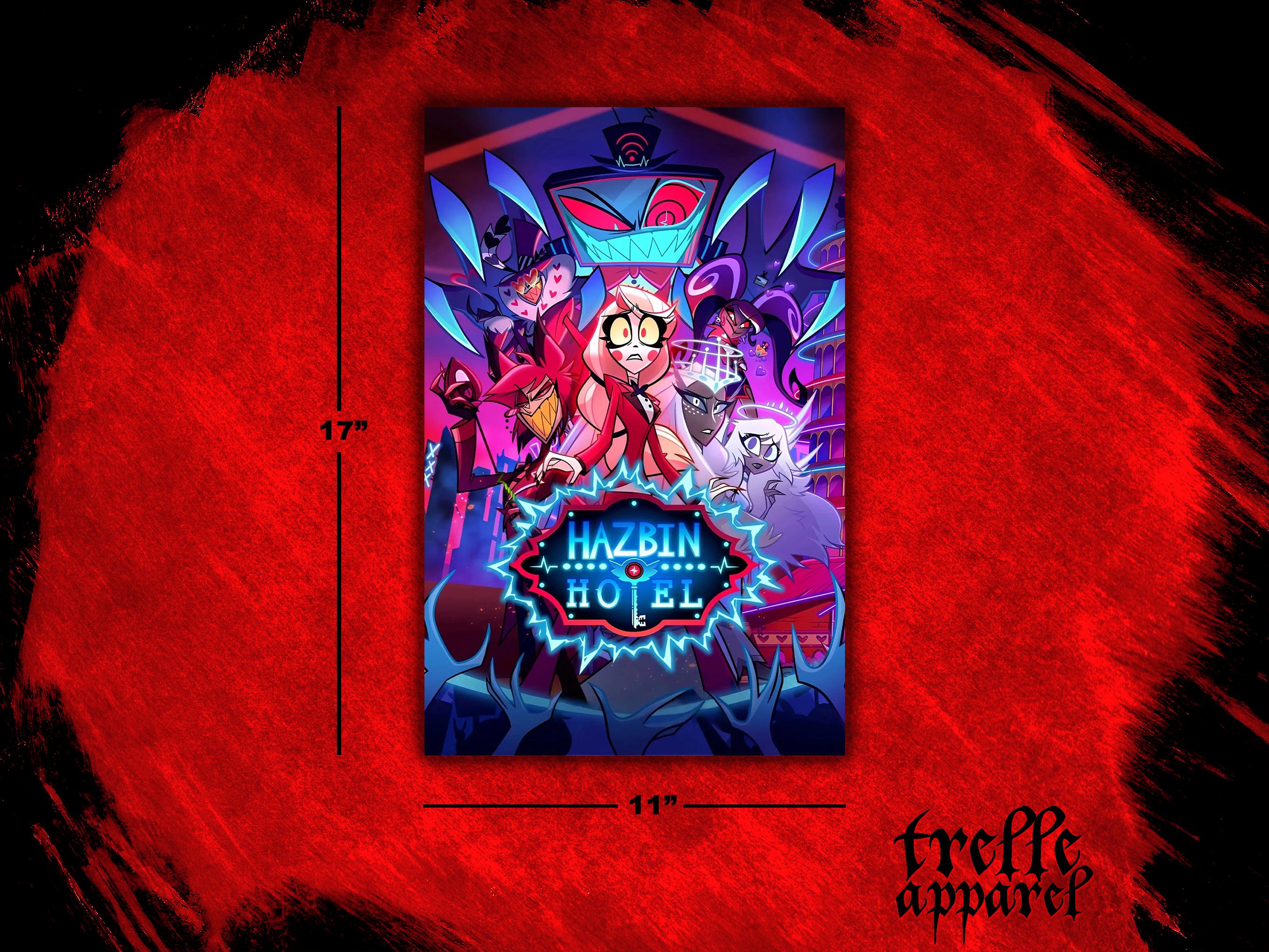 Hazbin Hotel - 11x17 Poster Print, Tv Show Merch, Custom Wall Art ...