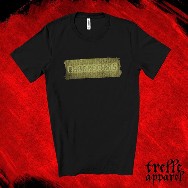 Camiseta com o logo do Backrooms Wallpaper, produto de filme de terror, camiseta com meme de creepypasta, fã de Kane Parsons, camiseta da A24, presente para cinéfilos, Instituto de Pesquisa ASYNC