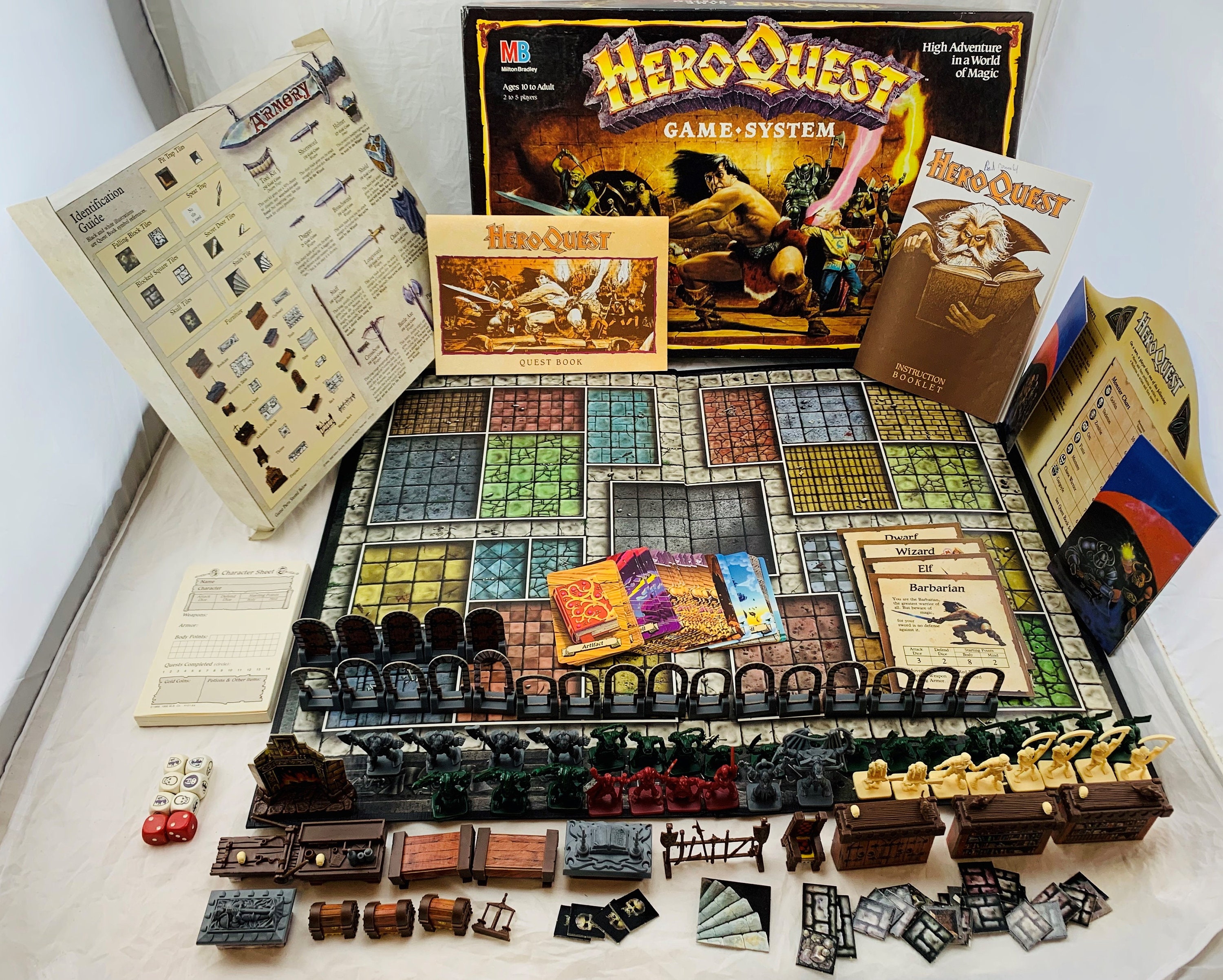 Hero Quest Jogo de Tabuleiro RPG Miniaturas - Heroquest Game System -  Dungeons & Dragons Miniatures 