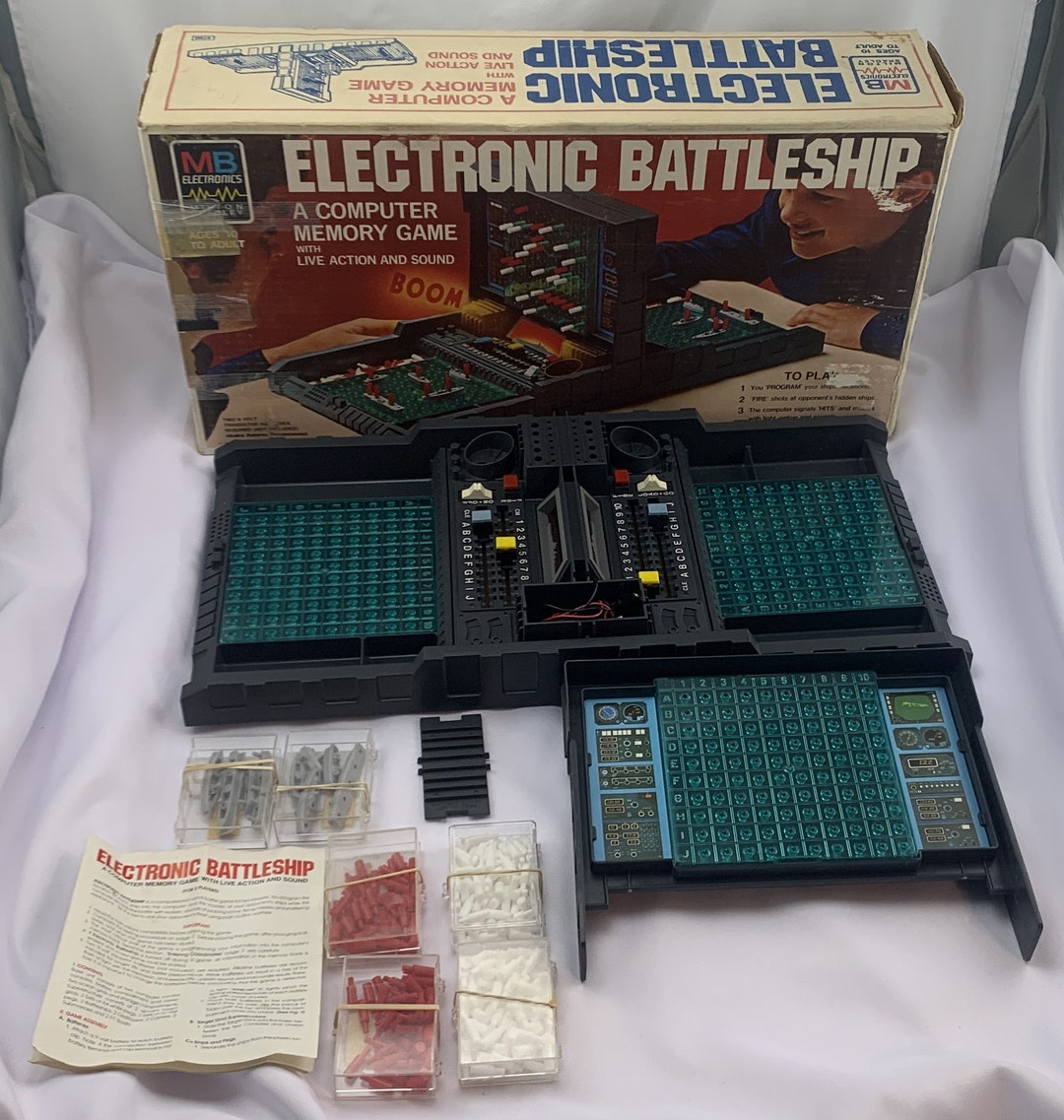 1977 Electronic Battleship Game by Milton Bradley Complete in Etsy