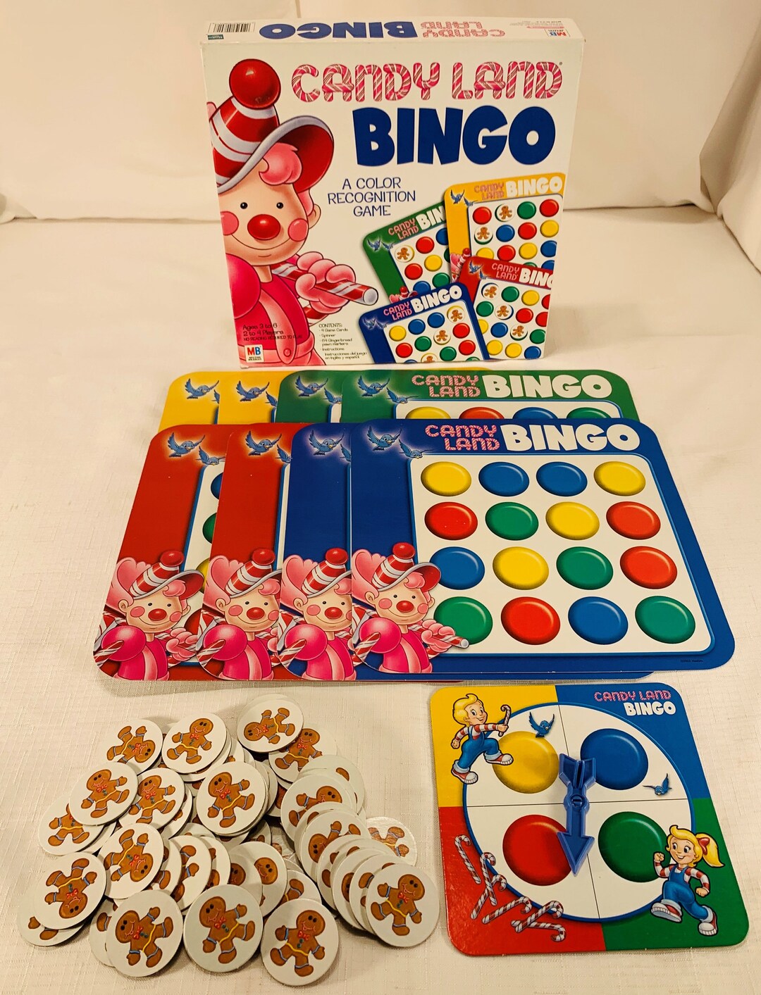 2002 Candy Land Bingo Game by Milton Bradley Complete in Great