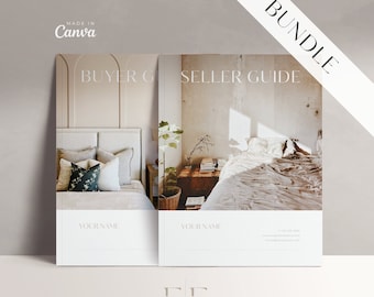 Guía para compradores y vendedores de bienes raíces: Plantilla de Canva (descarga digital)