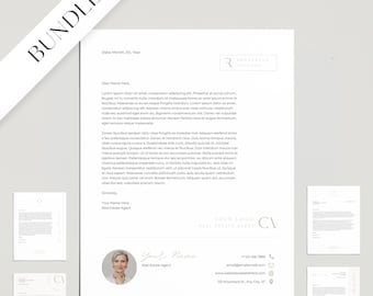 Plantillas de membrete para inmobiliaria: 6 diseños modernos (Canva editable)