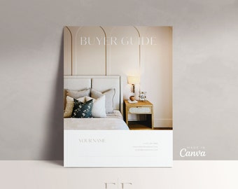 Plantilla de guía para compradores de bienes raíces: Materiales de marketing para agentes (Canva, descarga digital de 24 páginas)
