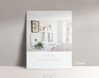 Plantilla de Canva para el formulario de salida de clientes inmobiliarios (12 páginas)