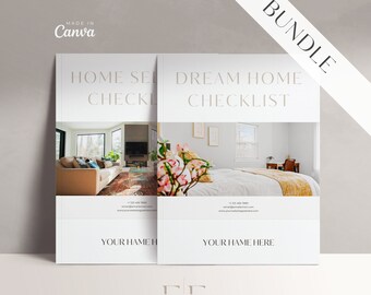 Lista de verificación para agentes inmobiliarios: Cuestionarios para compradores y vendedores (plantilla de Canva)