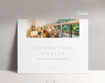 Plantilla de presentación de anuncios inmobiliarios: ebook de Canva de 17 páginas (descarga digital)