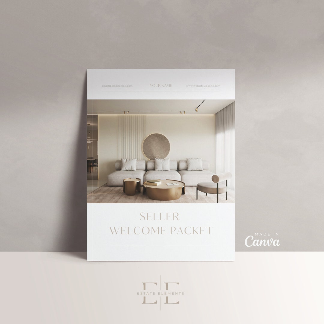 Seller Setting Page Example Real Estate Seller Welcome Packet: 20-page Agent Marketing Template ...