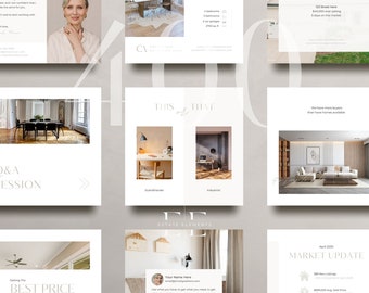 Plantillas para redes sociales inmobiliarias: Contenido de marketing para agentes (Canva)