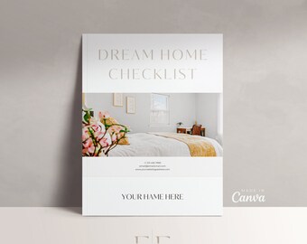 Buyer Dream Home Checklist: Real Estate Agent Questionnaire (Canva Template)